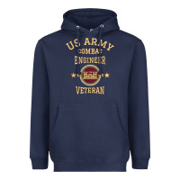 Navy US Army Combat Engineer Combat Engineer Veteran Gift Heavyweight Hoodie - minhPixels