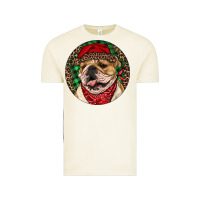 Vintage Arctic Christmas English Bulldog Vintage Tee - RanaPortraitStore