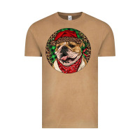 Vintage Camel Christmas English Bulldog Vintage Tee - RanaPortraitStore