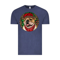 Christmas English Bulldog Vintage Tee | Teevron