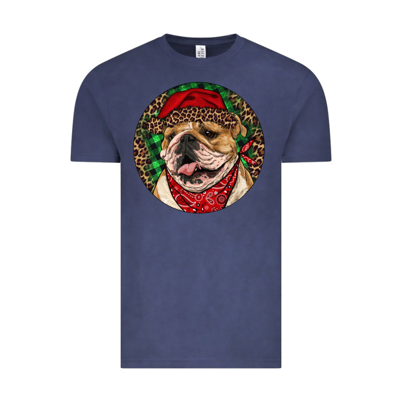 Christmas English Bulldog Vintage Tee by RanaPortraitStore | Teevron