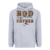 Heather Grey rod father Heavyweight Hoodie - Artiststas