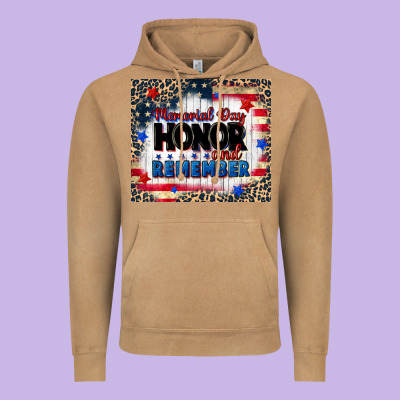Memorial Day Honor And Remember Vintage Hoodie Designed By Cowgirlartshop