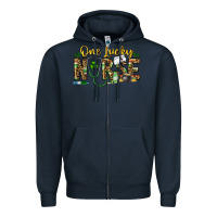 Navy one lucky nurse Zipper Hoodie - CowhideDigitalArt