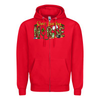 Red one lucky nurse Zipper Hoodie - CowhideDigitalArt