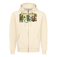 Sandshell one lucky nurse Zipper Hoodie - CowhideDigitalArt