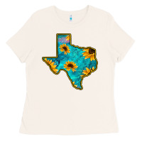 Bone Sunflower Turquoise Texas Ladies Tee - Bettercallsaul