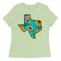 Matcha Sunflower Turquoise Texas Ladies Tee - Bettercallsaul