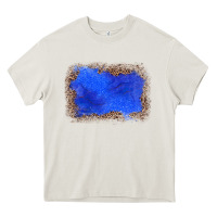 Cream gemstone blue leopard background Heavy Core Tee - JahusDesignShop