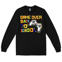 Black game over back to school Long Sleeve Tee - CowGirlArtShop