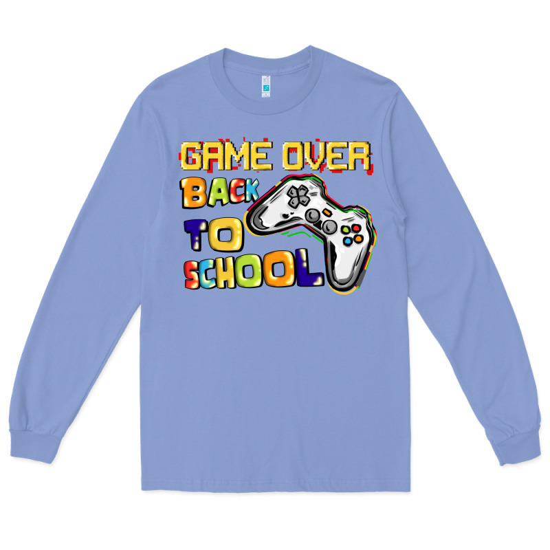 Game Over Back To School Long Sleeve Tee by CowGirlArtShop | Teevron