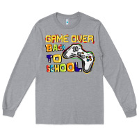 Heather Grey game over back to school Long Sleeve Tee - CowGirlArtShop