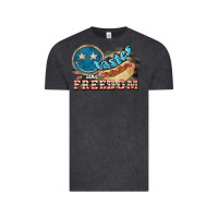 Vintage Black Tastes like freedom 4th of july Vintage Tee - HowdyJamesFarm