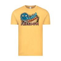 Vintage Mustard Tastes like freedom 4th of july Vintage Tee - HowdyJamesFarm