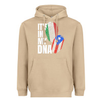 Mushroom Italian And Puerto Rican DNA Mix Flag Heritage Gift Heavyweight Hoodie - minhPixels