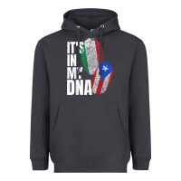Smoke Italian And Puerto Rican DNA Mix Flag Heritage Gift Heavyweight Hoodie - minhPixels
