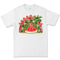 White watermelon slice  rainbow Premium Tee - BarkalooDesign
