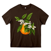 Chocolate Brown Tangerine Heavy Core Tee - LillyAllenDesigns