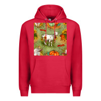 Cardinal fall goats seamless pattern Premium Hoodie - BundleAndBundleShop