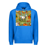 True Royal fall goats seamless pattern Premium Hoodie - BundleAndBundleShop