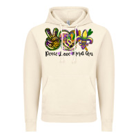 Vintage Artic peace love mardi gras Vintage Hoodie - CowGirlArtShop