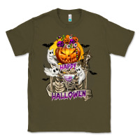 Happy Halloween With Skeleton Classic Tee | Teevron