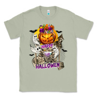 Matcha Happy Halloween with Skeleton Classic Tee - texasbilliewilder