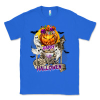 True Royal Happy Halloween with Skeleton Classic Tee - texasbilliewilder