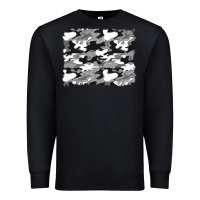 Black black and white camouflage background Premium Sweatshirt - Artiststas