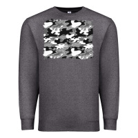 Charcoal Heather black and white camouflage background Premium Sweatshirt - Artiststas