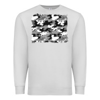 Dove Grey black and white camouflage background Premium Sweatshirt - Artiststas