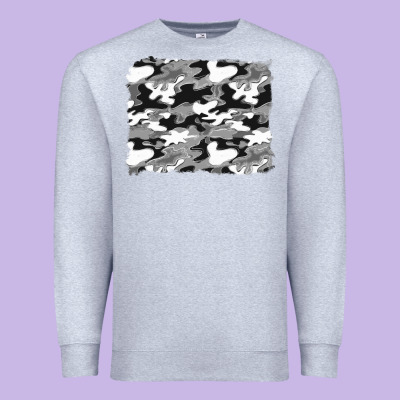 Black And White Camouflage Background Premium Sweatshirt Designed By Artiststas