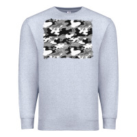 Heather Grey black and white camouflage background Premium Sweatshirt - Artiststas
