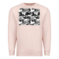Pale Pink black and white camouflage background Premium Sweatshirt - Artiststas