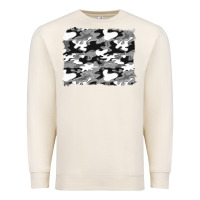 Sandshell black and white camouflage background Premium Sweatshirt - Artiststas