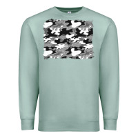 Seafoam black and white camouflage background Premium Sweatshirt - Artiststas