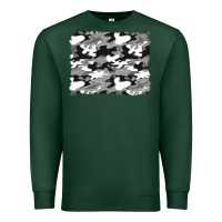 Sports Green black and white camouflage background Premium Sweatshirt - Artiststas