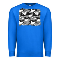 True Royal black and white camouflage background Premium Sweatshirt - Artiststas
