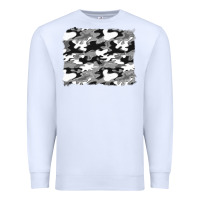 White black and white camouflage background Premium Sweatshirt - Artiststas