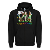 Black rn registered nurse Zipper Hoodie - CowhideDigitalArt