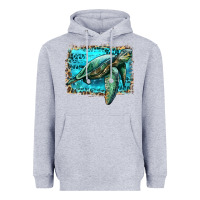 Heather Grey sea turtle with background Heavyweight Hoodie - Artiststas