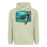 Matcha sea turtle with background Heavyweight Hoodie - Artiststas