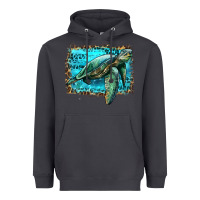 Smoke sea turtle with background Heavyweight Hoodie - Artiststas