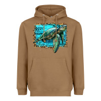 Toasted Coconut sea turtle with background Heavyweight Hoodie - Artiststas