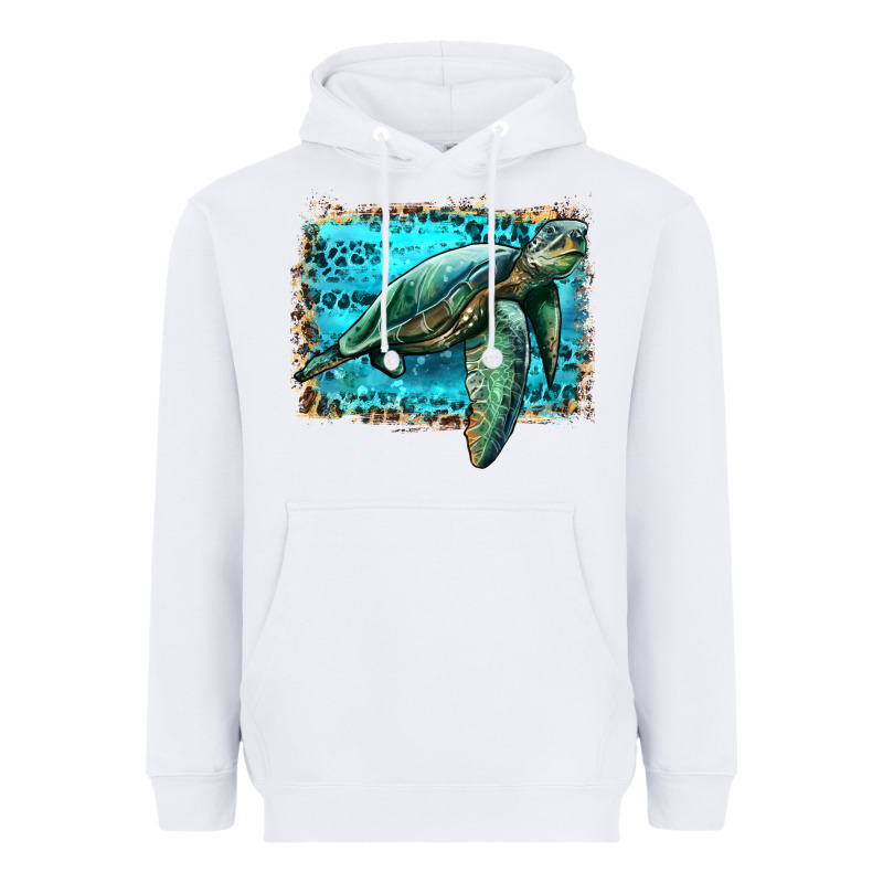 Sea Turtle With Background Heavyweight Hoodie by Artiststas | Teevron