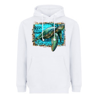 White sea turtle with background Heavyweight Hoodie - Artiststas