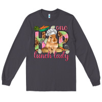 Smoke One hip lunch lady Easter Day Long Sleeve Tee - HowdyJamesFarm