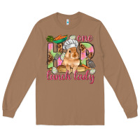 Toasted Coconut One hip lunch lady Easter Day Long Sleeve Tee - HowdyJamesFarm