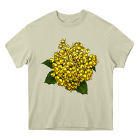 Mossy Oregon Grape Flower Illustrations Heavy Core Tee - LillyAllenDesigns