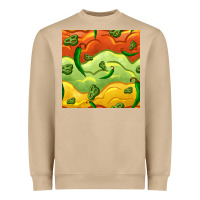 Mushroom mexican sauce and jalapeno seamless pattern Heavyweight Sweatshirt - BundleAndBundleShop